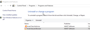 avast secure browser uninstall avast secure browser uninstall