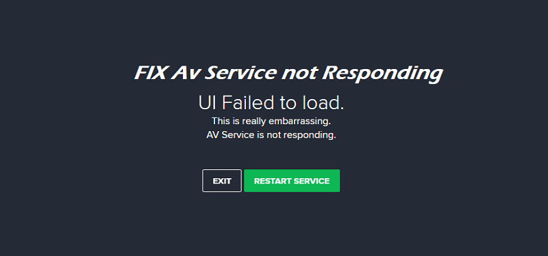 AV Service is not responding error