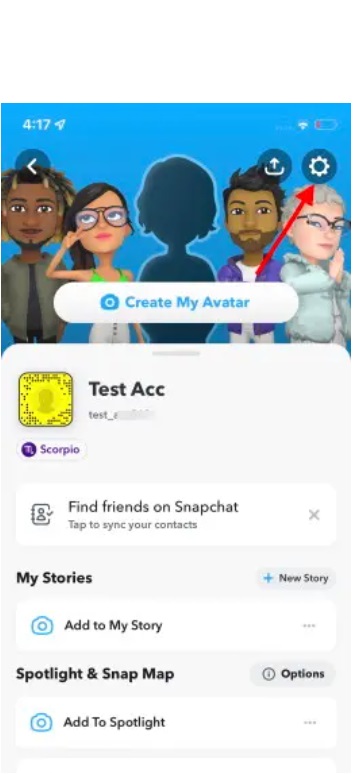 enable dark mode on Snapchat